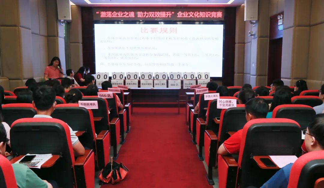 激荡企业之魂 助力双效提升——白云山365电子游戏公司成功进行企业文化知识较量